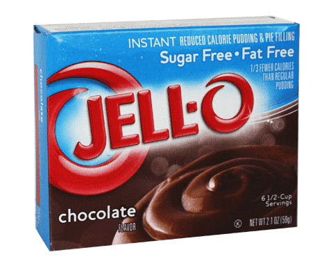 Jello Instant Chocolate Pudding is a Great Low-Glycemic Dessert