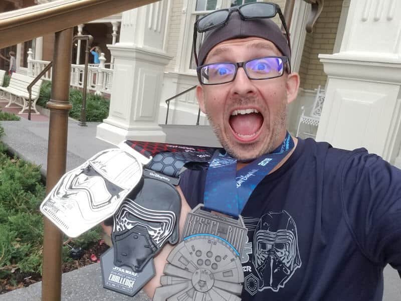 rundisney dark side challenge kessel run medals